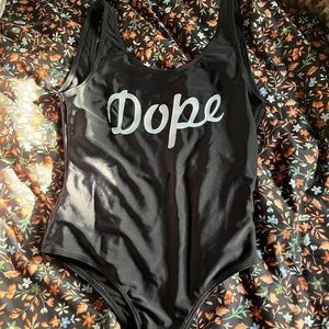 Dope Bathing Suit or can be a Bodysuit 🖤